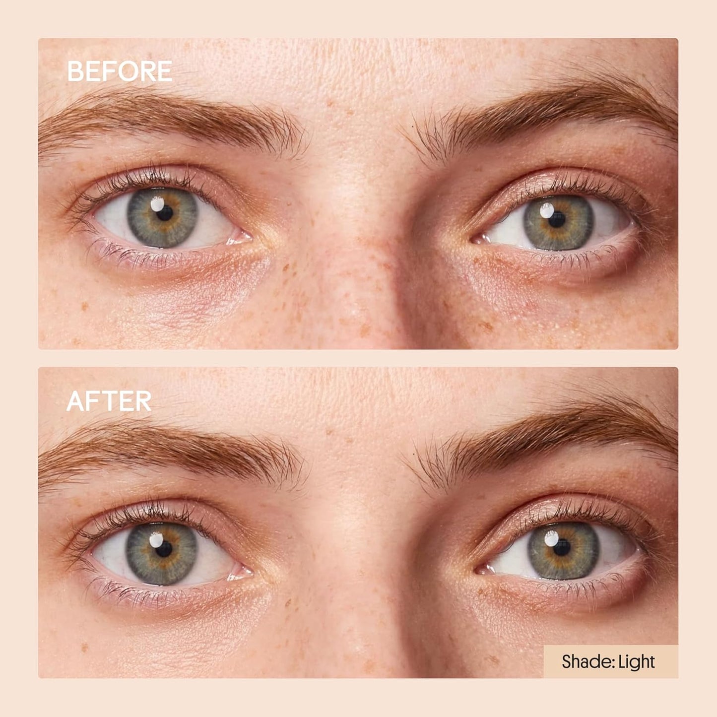 Winky Lux Peeper Perfect Under Eye Concealer - Full Coverage Makeup & Eye Brightener with Collagen, Hyaluronic Acid & Vitamin E (Very Fair)