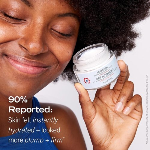 First Aid Beauty - Firming Collagen Cream | Ultra-Rich Moisturizer with Peptides & Niacinamide, 3.5 oz