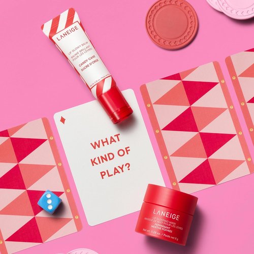 Laneige Holiday Gift Set - Skincare & Lip Care Essentials | Lip Mask, Water Bank, Lip Glowy Balm