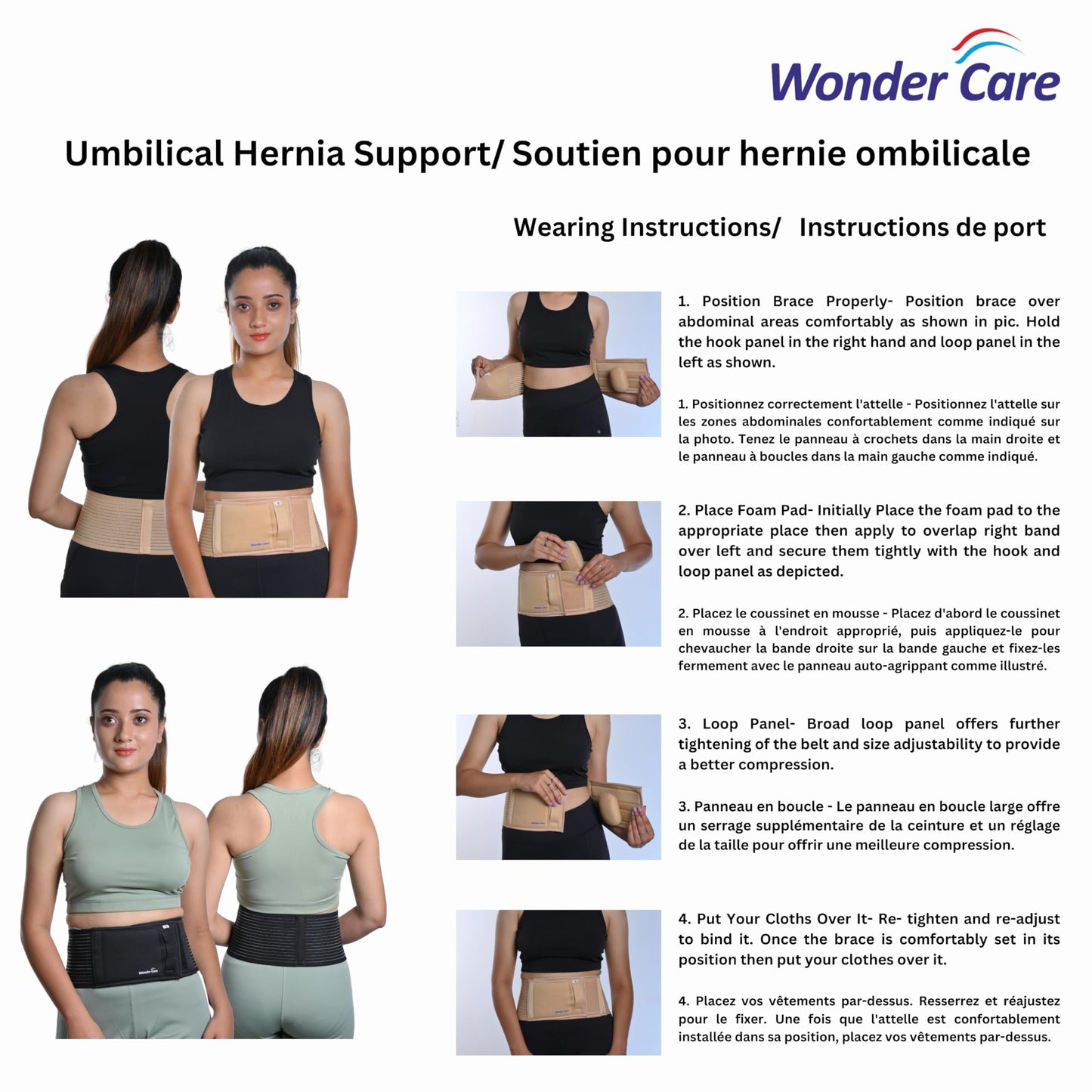 Wonder Care- Umbilical Hernia Support Belt Abdominal Binder for Belly Button Hernias or Navel Hernias, Hernia pain relief Brace (XXL)…