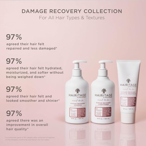 Hairitage Mend To Be Damage Repair Leave-In Treatment - Nourish Dry Hair with Biotin & Shea Butter
