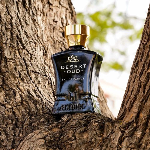 H HABIBI Desert Oud Perfume for Men - 2.5 oz Long-Lasting Arabian Cologne | Bold Floral Woody Luxury Fragrance