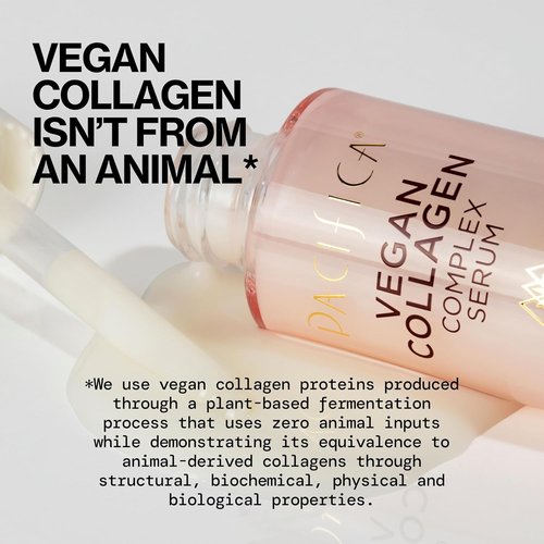Pacifica Vegan Collagen Complex Face Serum - Anti-Aging Hydration with Hyaluronic Acid for Plumping & Firming