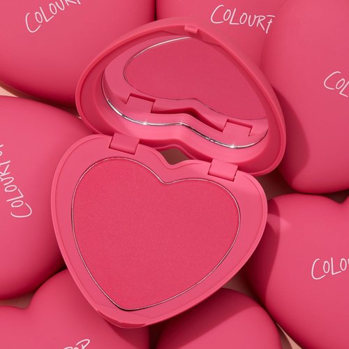 ColourPop Silky Powder Blush - Long-Wear, Buildable Cheek Color - Soft Matte Finish - Text Me (0.16 oz)