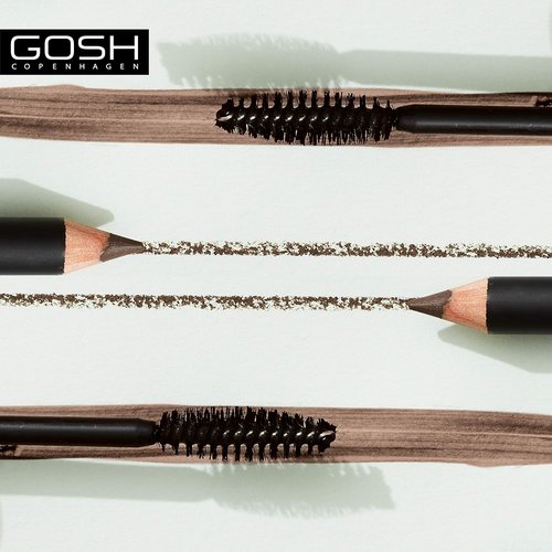 Gosh Eyebrow Pencil - Rich Brown Color for Defined, Natural-Looking Brows | Long-Lasting Formula