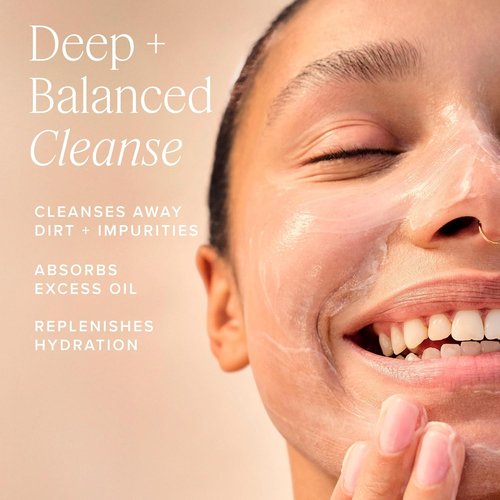 Farmacy Foaming Face Wash - Oil-Free Gentle Cleanser & Exfoliator with Green Clay | 150ml