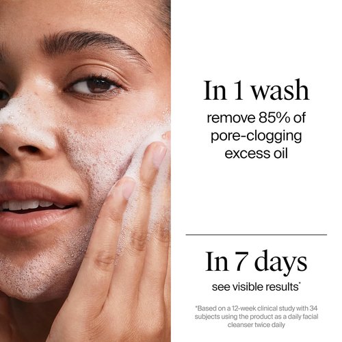 Neutrogena Evenly Clear Acne Cleanser - Gentle Foaming Face Wash with 2% Salicylic Acid & PHA | 9.1 fl. oz
