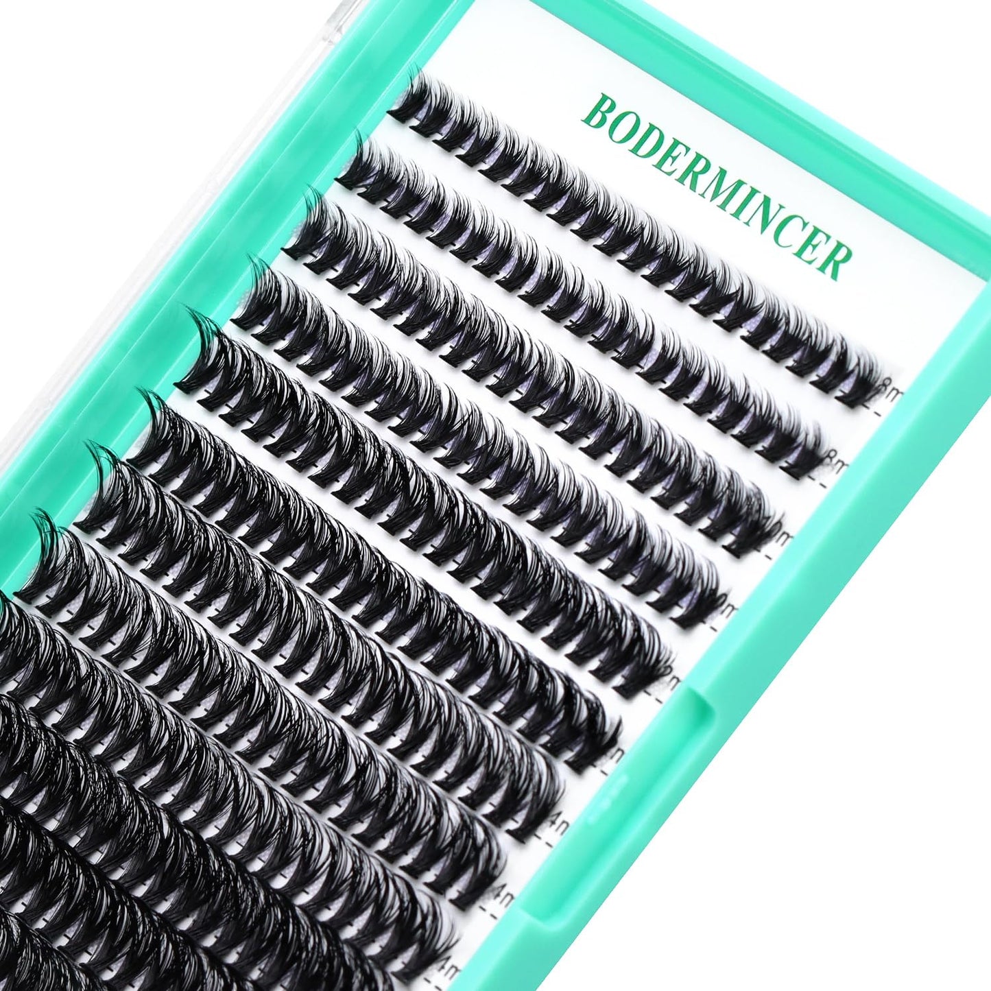 Bodermincer 10D/20D/30D/40D/50D/60D/80D 240 Clusters Lashes C/D Curl 10-12-14-16mm MIX/14-16-18-20mm MIX Fluffy Single Cluster False Lashes Premade Volume Fans (40D 14-16-18-20mm MIX, D Curl)