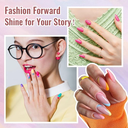 phoenixy Gel Nail Polish Kit with U V Light 64 Pcs Gel Nail Set 45 Colors All Seasons Nail Polish Set Base & 4 Effects Top Coat Manicure Tools Complete Nail Kit Gifts for Women Girls