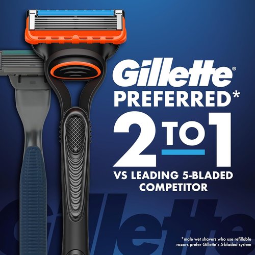 Gillette Fusion5 Power Razor Blade Refills - 8 Count with Precision Trimmer for Men