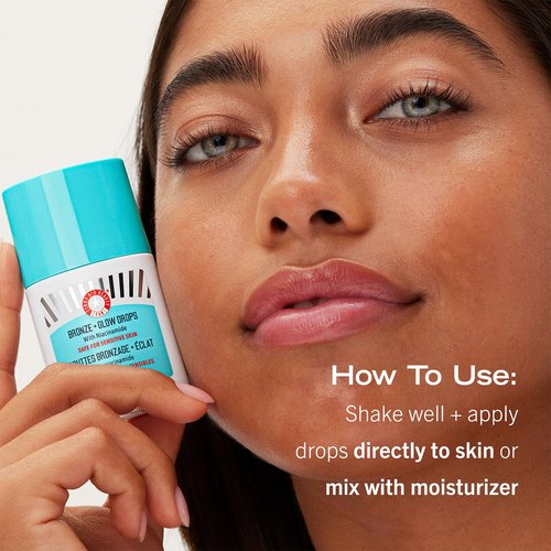 First Aid Beauty - Bronze + Glow Drops | Niacinamide Formula for Even Skin Tone & Hydration, 1 oz