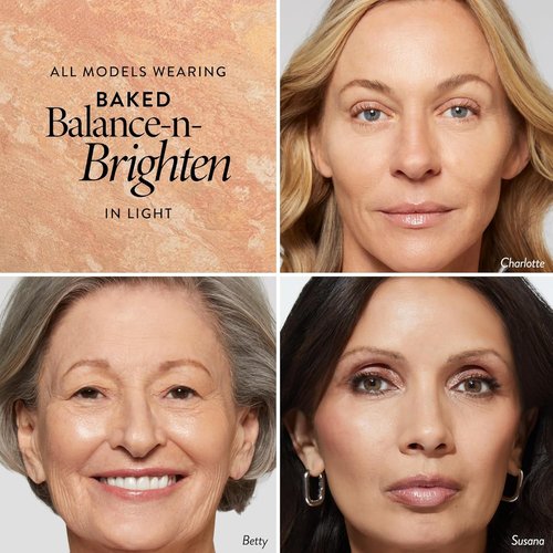 Laura Geller New York Baked Balance-N-Brighten Foundation Makeup Set - Tan with Kabuki Brush