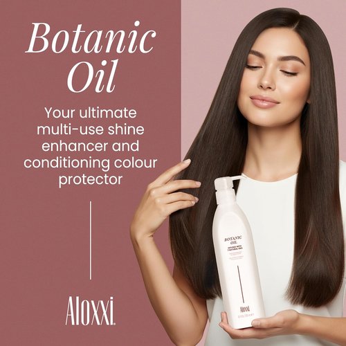 Aloxxi Botanic Oil - Essential Hair Oil for Deep Conditioning & Shine | 10.1 Fl Oz