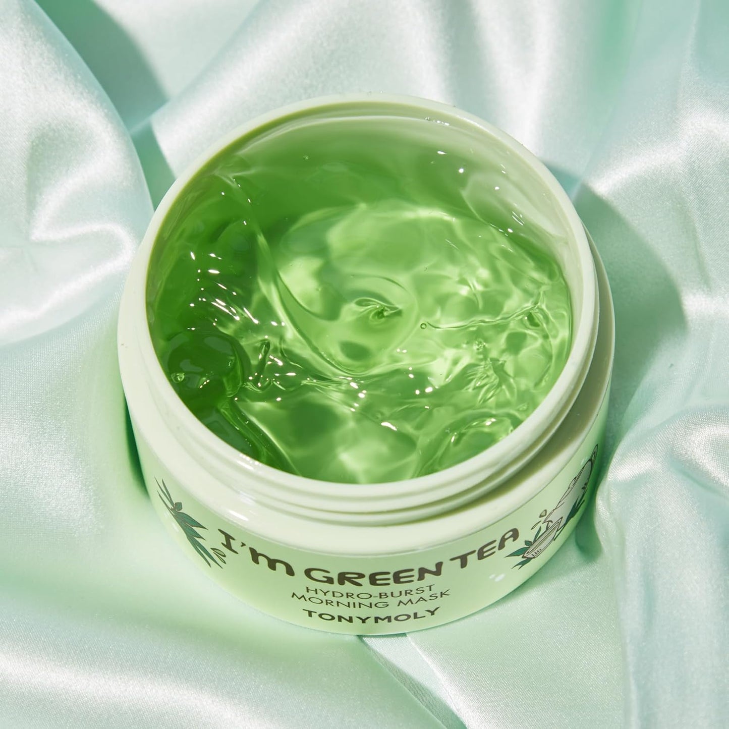 TONYMOLY I’m Green Tea Hydro Burst Morning Mask - Refreshing Gel for Dull Skin | Hydrating & Calming with Green Tea, Bamboo & Centella Extracts