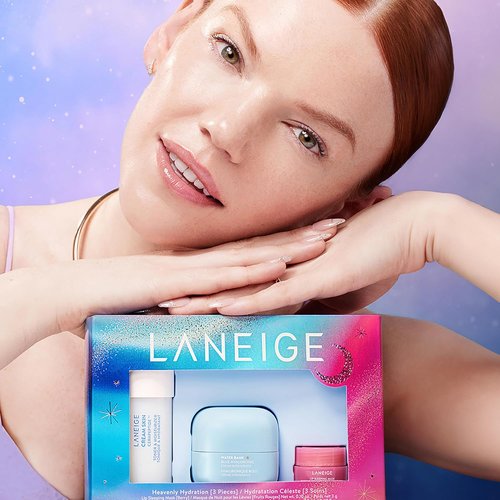 LANEIGE Heavenly Hydration Set - Cream Skin, Water Bank Cream & Lip Sleeping Mask | Travel & Full Size