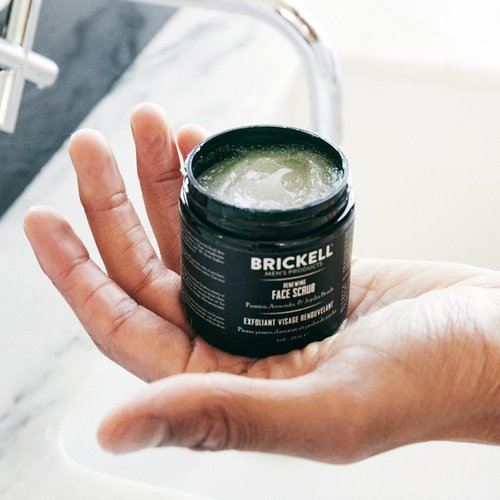 Brickell Men's Daily Elite Face Care Routine - Toner, Gel Wash, Scrub, Night Cream & More | Natural & Organic
