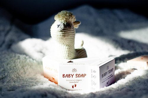 Relaxcation Unscented Baby Soap Bar - Organic Cold Process Soap with Coconut Oil & Cocoa Butter - Gentle for Newborns & Kids