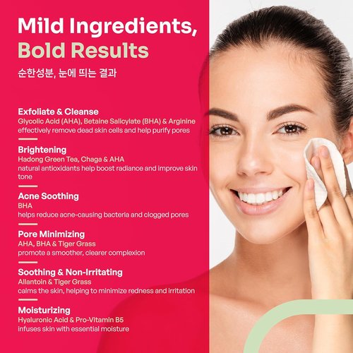 **Regine Switzerland Glycolic Acid Toner Pads - Exfoliating Dual Texture with Green Tea & Centella Asiatica | 150 Pads**
