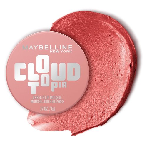 Maybelline Cloudtopia Blush - Ultra-Vivid Cheek & Lip Mousse in Dreamy Dawn | Long-Lasting 14HR Color
