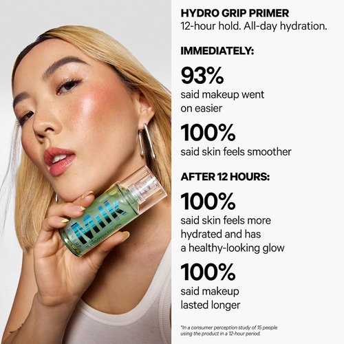 Milk Makeup Hydro Grip Primer - Hydrating Face Primer with Hyaluronic Acid & Niacinamide | 12-Hour Makeup Grip, Silicone-Free, Lightweight Gel