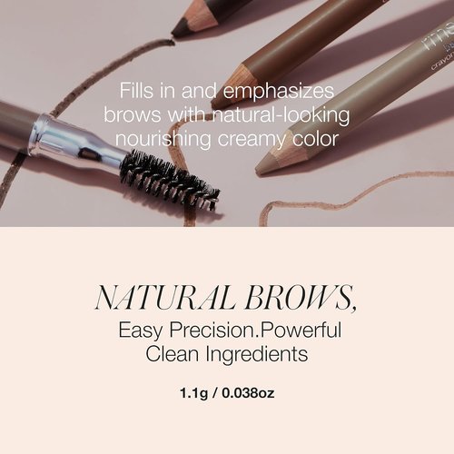 RMS Beauty Back2Brow Pencil - Waterproof, Smudge-Resistant Brow Color for Natural Strokes | 0.3g