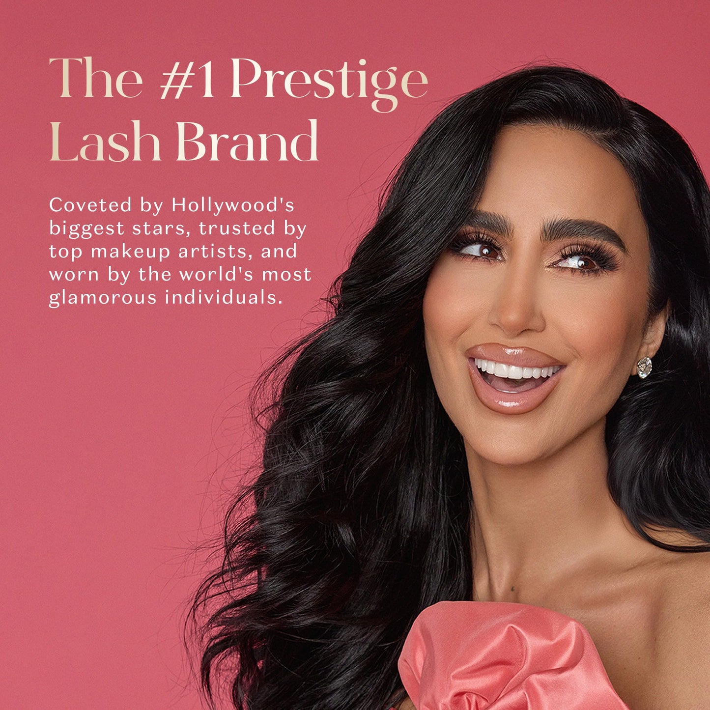 Lilly Lashes Self Adhesive Eyelashes (Half Lashes), No Lash Glue Needed, Body Heat Activated Press on Lashes, Reusable Self Adhesive Eyelashes Up to 5x, Easy to Apply & Remove (StarCatcher)