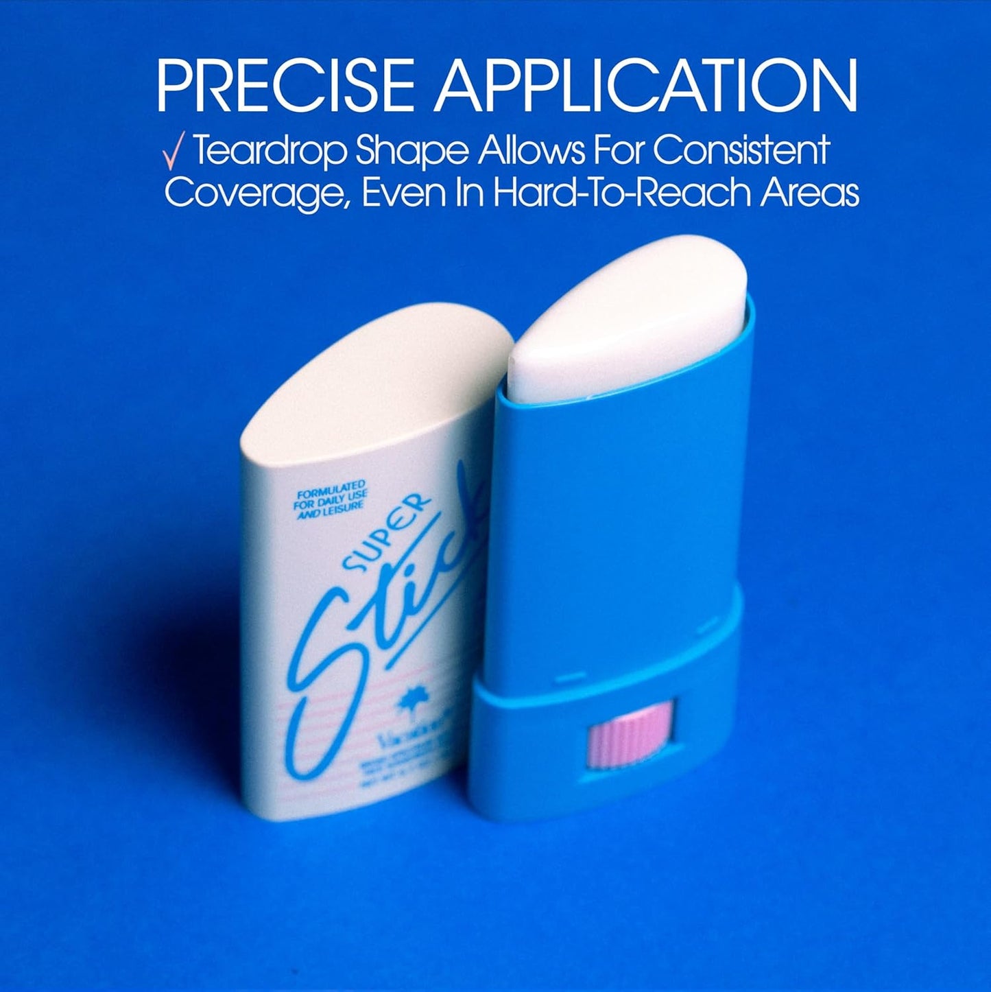 Vacation Super Stick SPF 45 - Clear Sunscreen for Face | Travel Size with Hyaluronic Acid, 0.7 Oz
