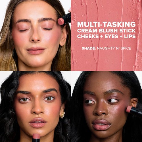 Nudestix Nudies Blush Stick - 3-in-1 Cream Blush for Cheeks, Eyes & Lips | Soft Matte Finish for Natural Glow