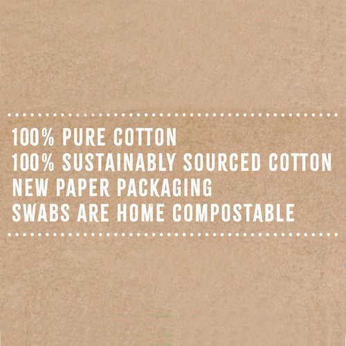 Q-Tips Organic Cotton Swabs - 400 Count Pack for Gentle Cleaning and Care