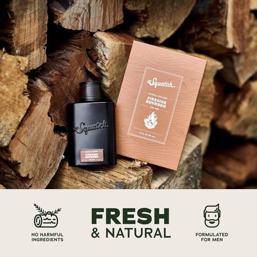 Dr. Squatch Natural Cologne for Men - Fireside Bourbon Scent with Scent-Lock Technology - 1.7 fl oz