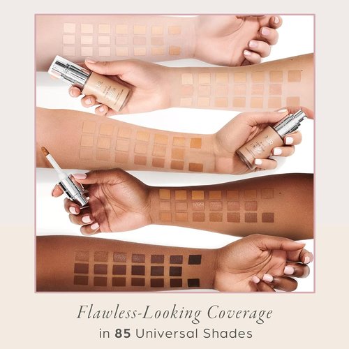 PÜR MINERALS 4-in-1 Love Your Selfie Foundation - Full Coverage, Hydrating Liquid Concealer, 1.0 oz