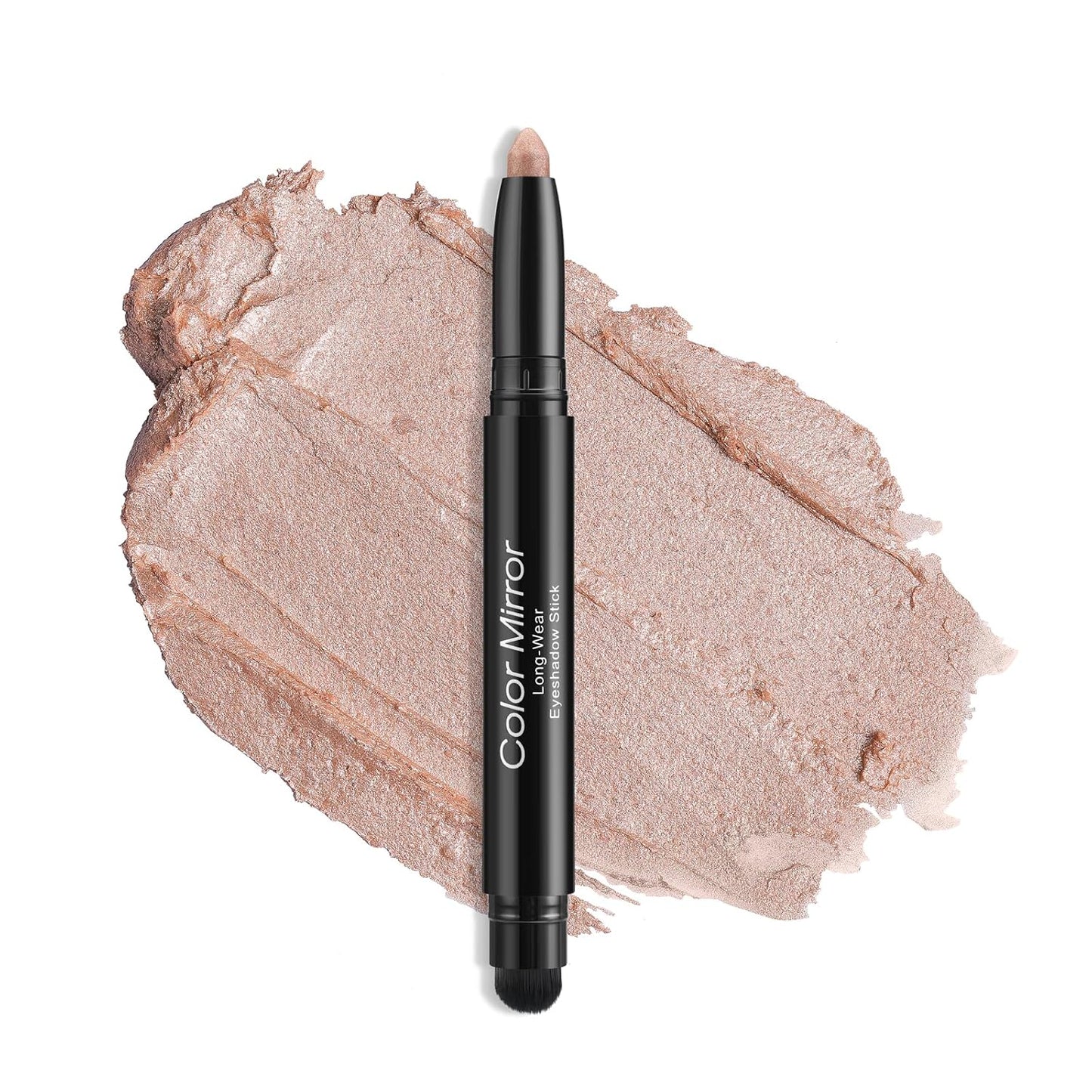 Skiennix Longwear Cream Eye Shadow Sticks - Smudge-Proof, Waterproof Formula in Baby Pink Shimmer