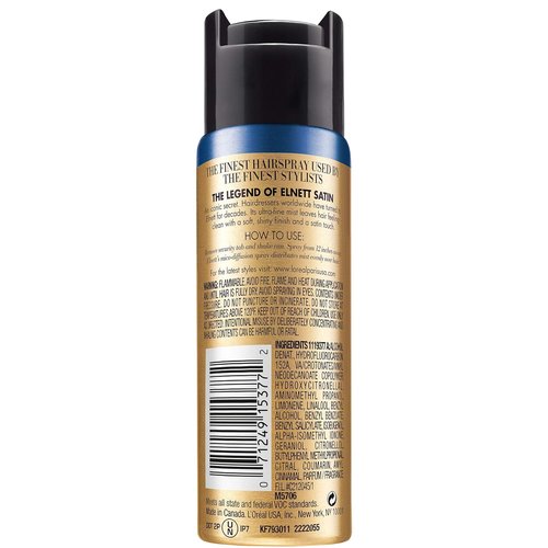 L'Oreal Paris Elnett Extra Strong Hold Hairspray - Travel Size, Humidity Resistant, 2.2 Oz (2 Count)