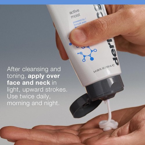 Dermalogica Active Moist Face Moisturizer - Oil-Free Hydrating Lotion for Improved Skin Texture | 3.4 oz