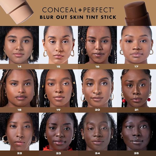 Milani Conceal + Perfect Blur Out Skin Tint Stick - Lightweight Tinted Moisturizer with Vitamin C & E - Soft Matte Finish 04-Light Warm-Neutral
