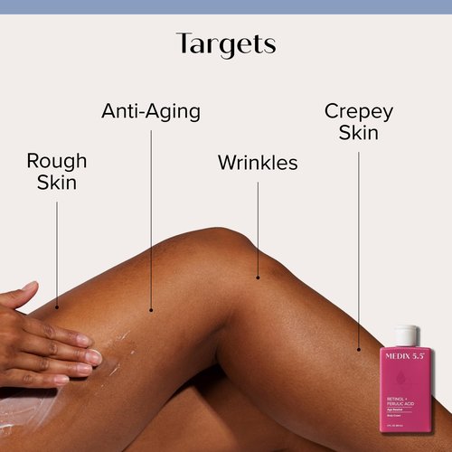 MEDIX Body Cream & Face Moisturizer Lotions For Dry Skin, Crepey Skin, & Wrinkles | Skincare Body Lotion Collection, Large 15 Fl Oz Bottle