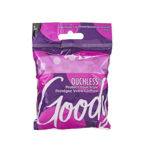 Goody Styling Essentials Shower Cap - Durable Waterproof Hair Protection for All Ages | 1 Count