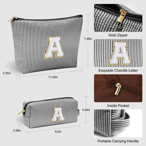 YOOLIFE Personalized Gifts for Women, Cute Travel Makeup Bag Daughter Niece Gifts Cosmetic Bag Skin Care Bag Sister Wife Friend Teacher Engagement Wedding Gifts for Women Mother'S Day Thank You Gift P