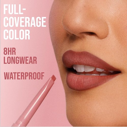 BUXOM Power Line Lip Liner - Long-Lasting Waterproof Pencil with Peptides & Vitamin E - Matte Finish