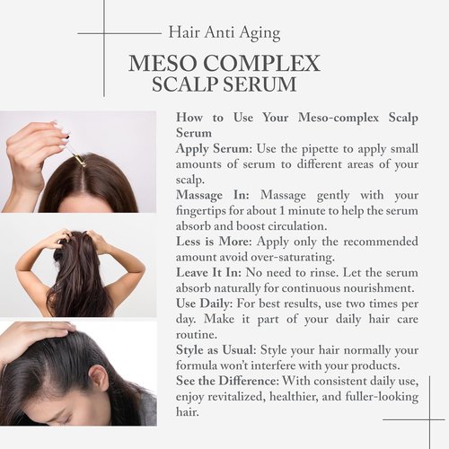 Meso-Complex Anti-Aging Scalp & Hair Serum - Revitalizing Treatment for Thinning Hair, 50 ml