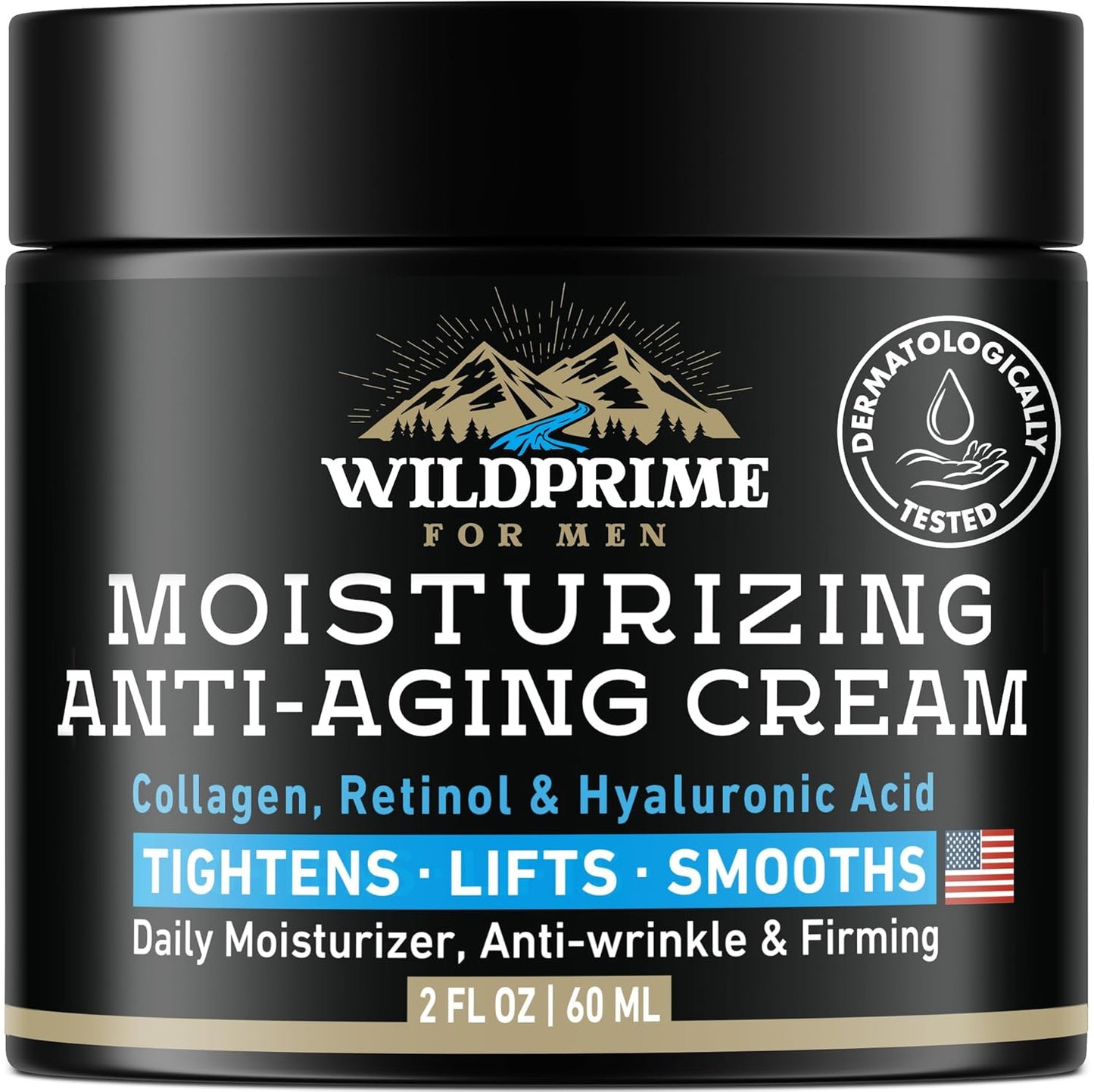 Skiennix Men's Face Moisturizer Cream - Anti-Aging & Hydrating Formula - 2 oz with Collagen & Hyaluronic Acid