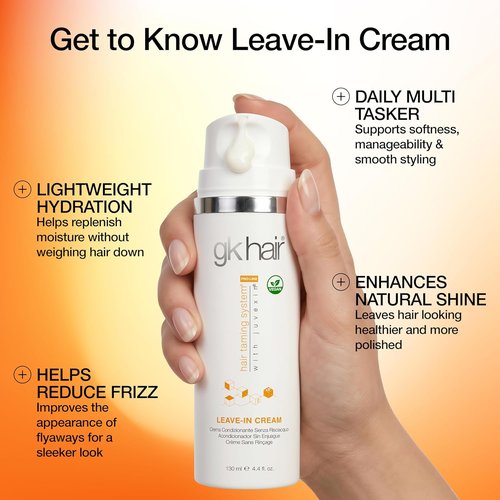 GK HAIR Vegan Leave-In Conditioner - Hydrating & Smoothing for Dry, Damaged Hair | 4.4 Fl Oz