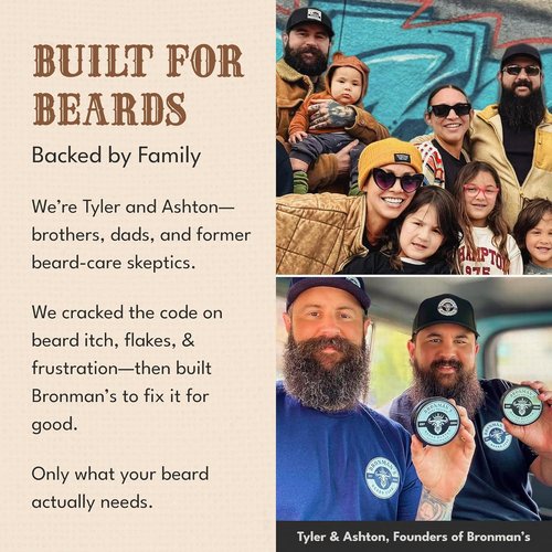 Beef Tallow Beard Butter for Men - Hydrating Coconut Balm with Shea Butter - 4oz Deep Moisturizing Formula