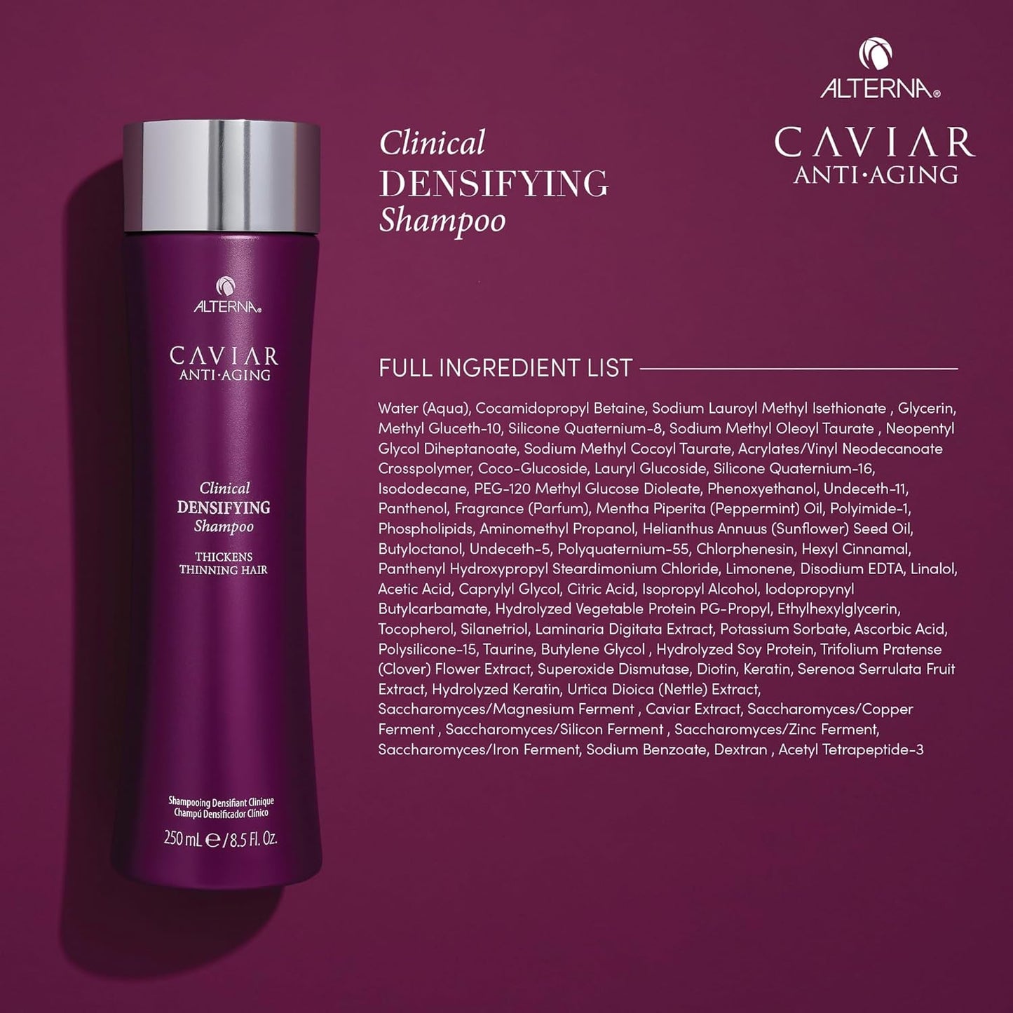 Alterna Caviar Anti-Aging Shampoo - Densifying Formula for Fine, Thinning Hair | Sulfate-Free