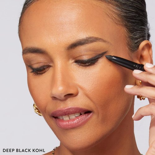Laura Geller New York Kajal Eyeliner Pencil - Longwear, Smooth & Blendable, Deep Black