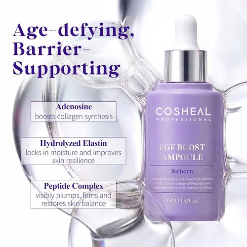 EGF Boost Ampoule - Skin-Firming Anti-Aging Serum with Peptide & Amino Acid Complex | 1.52 fl oz