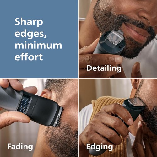 Philips Norelco Beard Trimmer 7000 - 100% Waterproof with 40 Length Settings & Detail Blades | BT7670/40