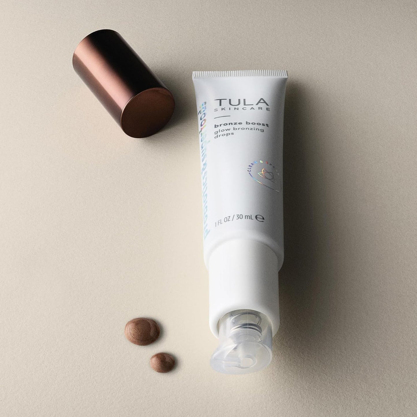 TULA Skin Care Bronze Boost Glow Bronzing Drops - Natural Glow, Even Skin Tone, Hydrating Formula, 1 Fl Oz