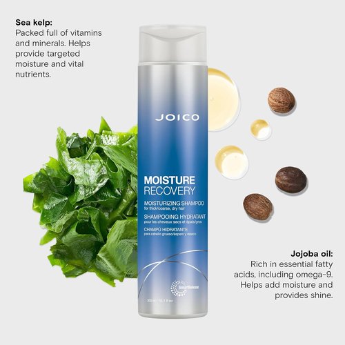 Joico Moisture Recovery Shampoo - Moisturizing Formula for Thick, Coarse Hair | Replenish & Restore Smoothness
