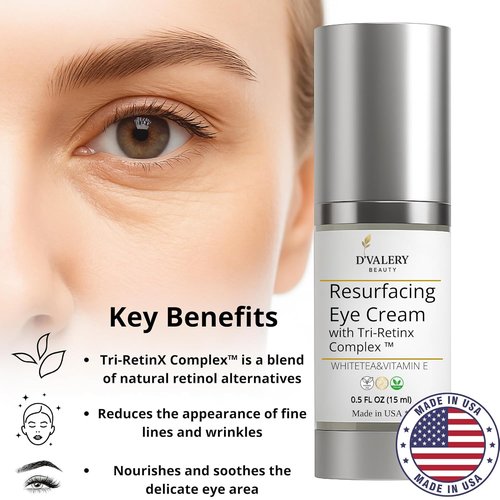 Regine Switzerland Anti-Aging Eye Cream - Tri-RetinX Complex for Hydration & Firmness - 0.5 oz